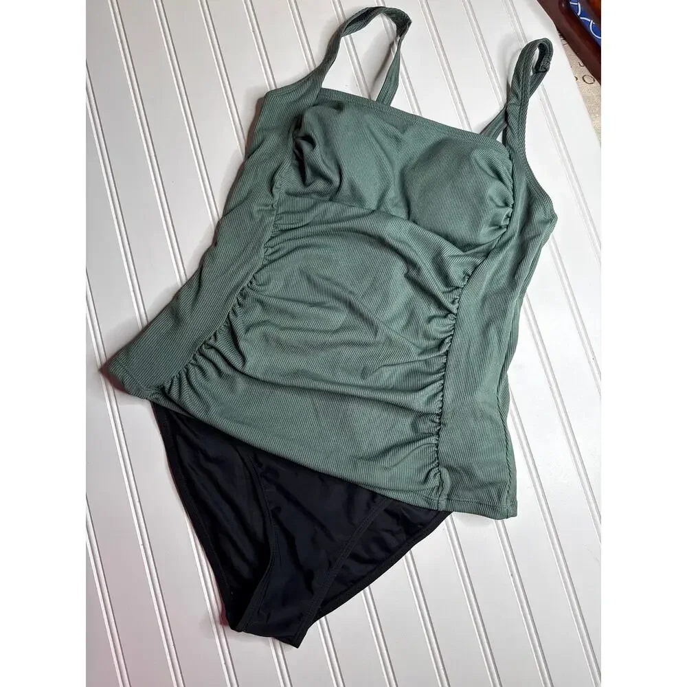 NWT Cupshe Lot of 4 Tankini & Swim Bottoms Swimsuit Bathing Suit Beach Summer L